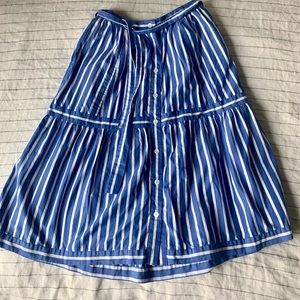 JCREW Cotton Stripped Skirt